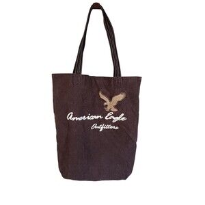 Vintage Y2K American Eagle Brown Tote Bag Purse